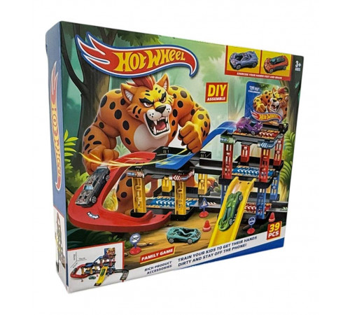 Траса з гірками та паркінгом Hot Wheels 39 деталей T876-12 (36 шт)