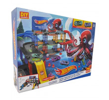 Траса з гірками та паркінгом Hot Wheels 74 деталей T876-16 (24 шт)