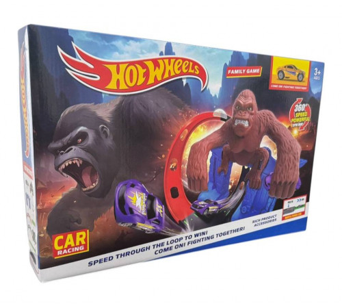 Траса Hot Wheels 6601 – Looping Track із трьома кільцями та стартом 6601 (36 шт)