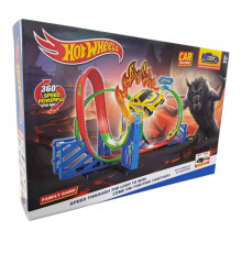 Траса Hot Wheels 6605 – Looping Track із трьома кільцями та стартом 6605 (36 шт)