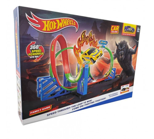 Траса Hot Wheels 6605 – Looping Track із трьома кільцями та стартом 6605 (36 шт)