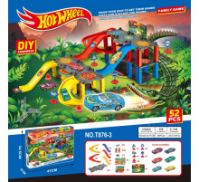Траса з гірками та паркінгом Hot Wheels 52 деталей T876-3 (36 шт)