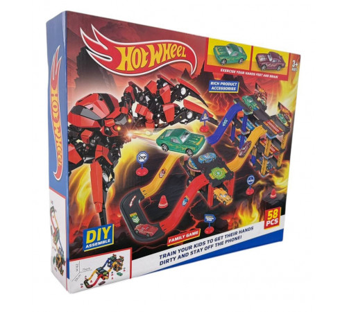 Траса з гірками та паркінгом Hot Wheels 58 деталей T876-4 (36 шт)