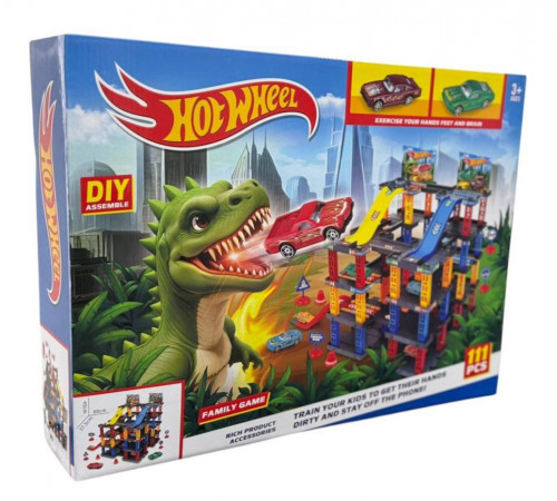 Траса з гірками та паркінгом Hot Wheels 111 деталей T876-6 (24 шт)