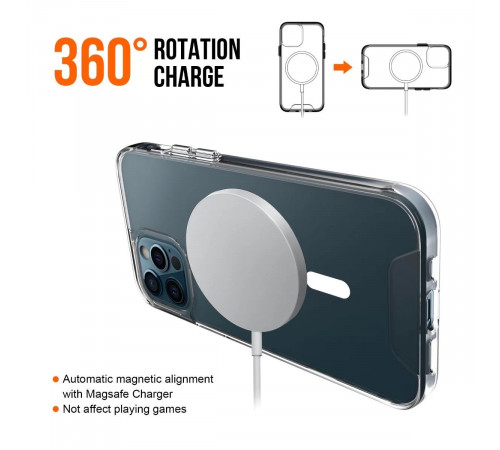 Чохол для смартфона Space Magnetic for Apple iPhone 15 Transparent (SpaceMAG15Clear)