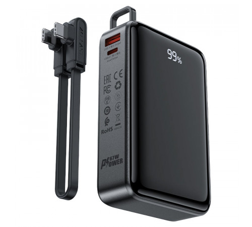 Зовнішній акумулятор ACEFAST M4 PD67W power bank 20000mAh Black (6974316282723)