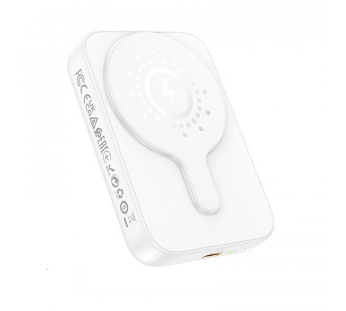Зовнішній акумулятор HOCO J117A Esteem PD20W magnetic power bank(10000mAh) White (6942007605830)