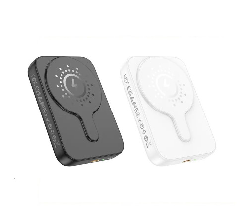 Зовнішній акумулятор HOCO J117A Esteem PD20W magnetic power bank(10000mAh) White (6942007605830)