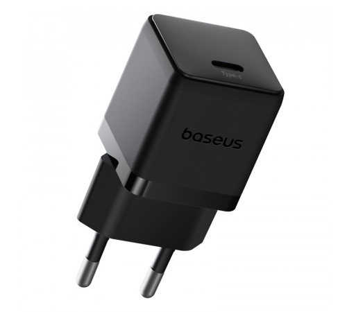 Мережевий зарядний пристрій з кабелем Baseus Palm Fast Charger 1C 20W EU Cluster Black (with Baseus  Cable USB-C to USB-C 60W ) 1m Cluster Blac (P10111602113-01)