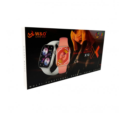 Смарт-годинник W&O X10 46mm. 240 mAh. Amoled+IP67 Silver (WOX10SI)