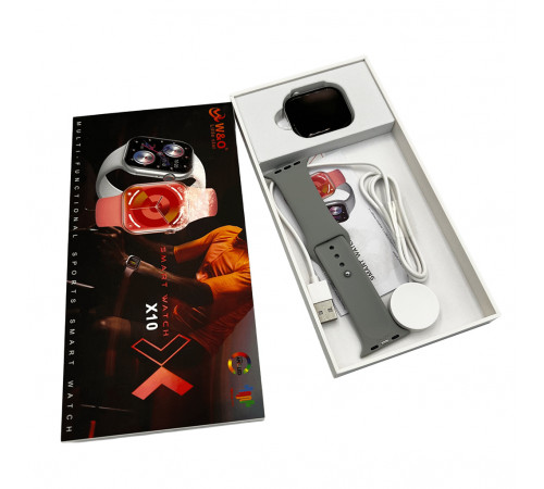 Смарт-годинник W&O X10 46mm. 240 mAh. Amoled+IP67 Silver (WOX10SI)