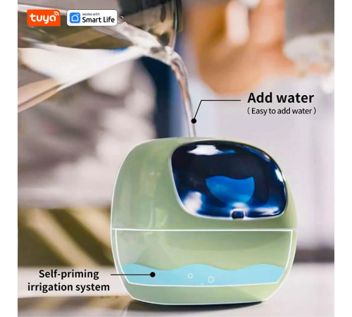 Інтерактивний розумний горщик для рослин Ivy Smart Planter Tuya AI, Purple (ISPTAPR)