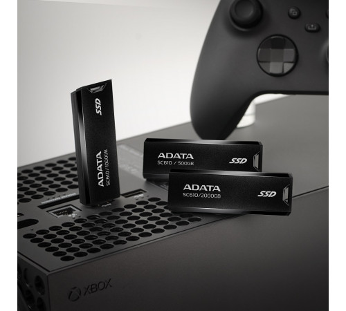 Портативний SSD ADATA SC610 2TB USB 3.2  550/500Mb/s Black (SC610-2000G-CBK/RD)
