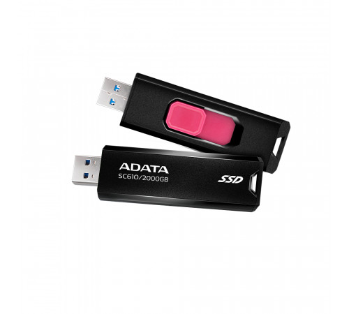 Портативний SSD ADATA SC610 2TB USB 3.2  550/500Mb/s Black (SC610-2000G-CBK/RD)