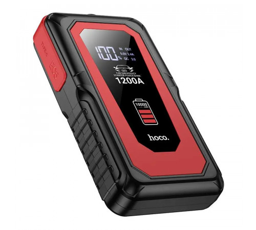 Автомобільний пуско-зарядний пристрій HOCO QS3 Victory car emergency starter power bank (10000mAh) Black (6942007635530)