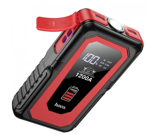 Автомобільний пуско-зарядний пристрій HOCO QS3 Victory car emergency starter power bank (10000mAh) Black (6942007635530)