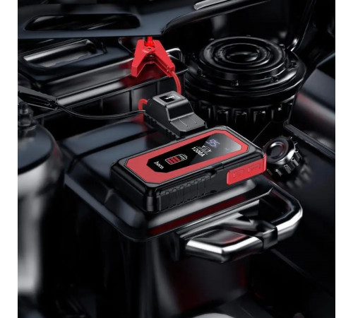 Автомобільний пуско-зарядний пристрій HOCO QS3 Victory car emergency starter power bank (10000mAh) Black (6942007635530)