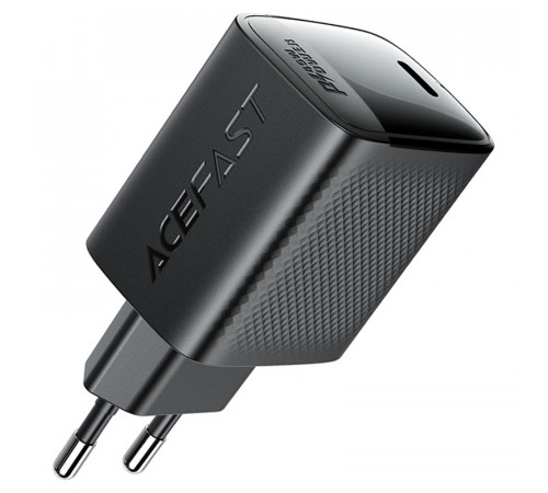 Мережевий зарядний пристрій ACEFAST A112 PD45W GaN single USB-C charger (EU) Black (6974316284055)