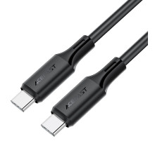 Кабель ACEFAST C17-03 USB-C to USB-C silicone charging data cable Black (6974316284161)