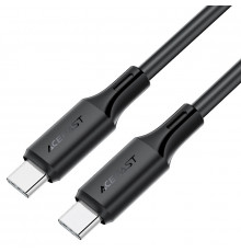 Кабель ACEFAST C17-03 USB-C to USB-C silicone charging data cable Black (6974316284161)