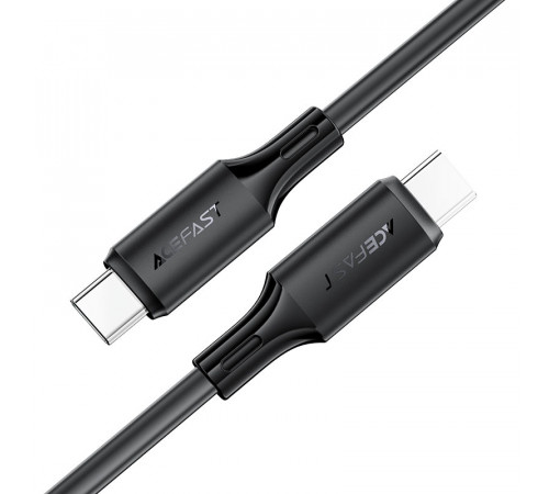 Кабель ACEFAST C17-03 USB-C to USB-C silicone charging data cable Black (6974316284161)