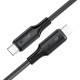 Кабель ACEFAST C17-03 USB-C to USB-C silicone charging data cable Black (6974316284161)