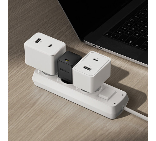Мережевий зарядний пристрій Baseus Palm Fast Charger 1C 30W EU Cluster Black (P10111605113-00)
