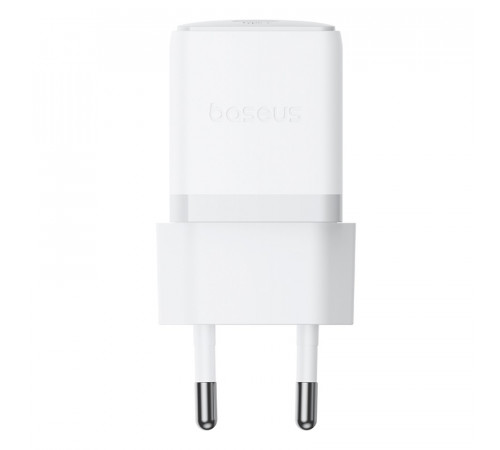 Мережевий зарядний пристрій з кабелем Baseus Palm Fast Charger 1C 20W EU Moon White (with Baseus Cable USB-C to USB-C 1m Moon White) (P10111602213-01)