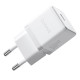 Мережевий зарядний пристрій з кабелем Baseus Palm Fast Charger 1C 20W EU Moon White (with Baseus Cable USB-C to USB-C 1m Moon White) (P10111602213-01)