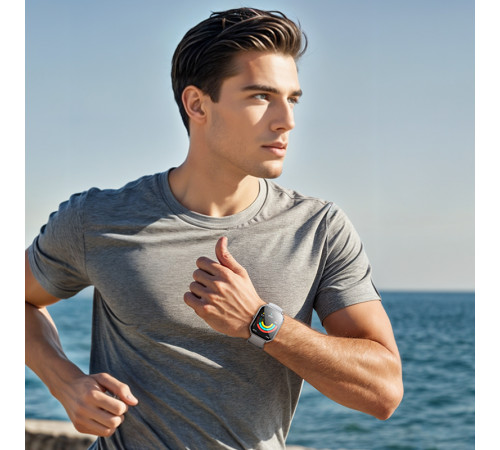 Смарт-годинник HOCO Y28 AMOLED 49mm. 200 mAh. IP67 Smart sports watch (call version) Silver (6942007648486)