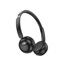 Бездротові накладні навушники HOCO W62 Verso retro BT headphones Black (6942007648127)