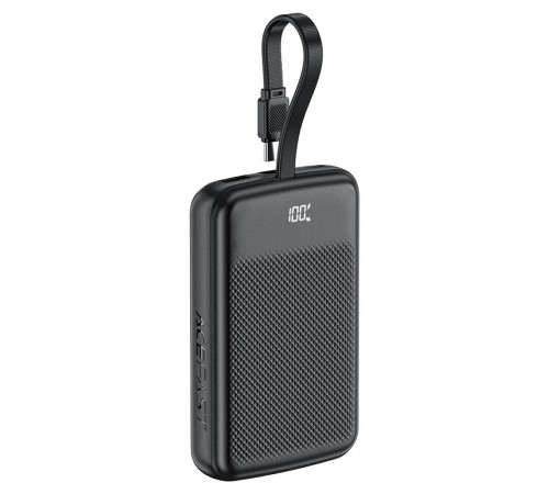 Зовнішній акумулятор ACEFAST M13 PD22.5W power bank with cable 10000mAh Black (6974316283959)