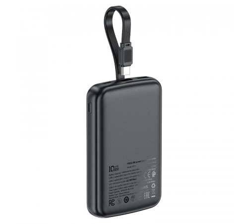 Зовнішній акумулятор ACEFAST M13 PD22.5W power bank with cable 10000mAh Black (6974316283959)