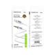 Аудіокабель BOROFONE BL20 iP to 3.5mm male, silicone, 1m, White (6941991114403)
