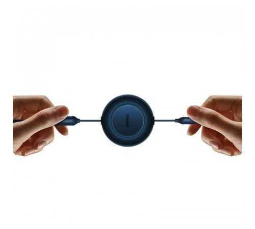 Кабель Baseus Bright Mirror 2 Series Retractable 3-in-1 Fast Charging  Data Cable USB to M+L+C 66W 1.1m Blue (CAMJ010103)