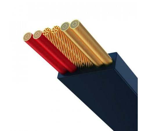 Кабель Baseus Bright Mirror 2 Series Retractable 3-in-1 Fast Charging  Data Cable USB to M+L+C 66W 1.1m Blue (CAMJ010103)