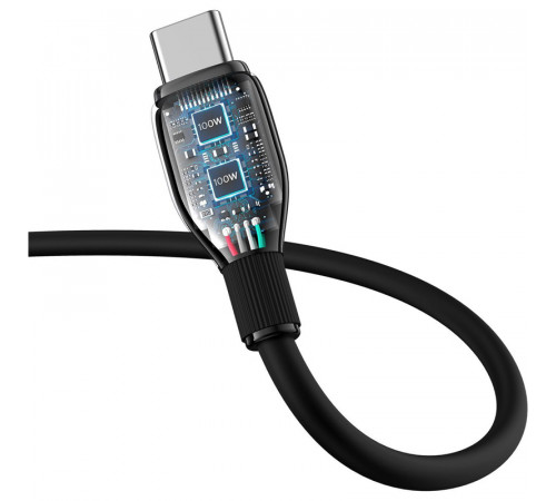 Кабель Baseus Pudding Series Fast Charging Cable Type-C to Type-C 100W 1.2m Cluster Black (P10355702111-00)