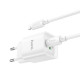 Мережевий зарядний пристрій з кабелем HOCO C147A Charm PD20W+QC3.0 charger set (C to iP)(EU) White (6942007630283)
