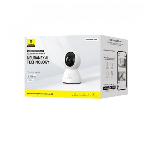 IP-камера відеоспостереження Baseus Security P1 Indoor Camera 3K White EU (S0TV012132)