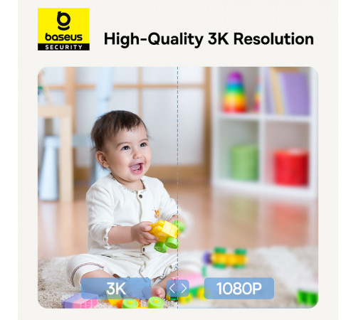 IP-камера відеоспостереження Baseus Security P1 Indoor Camera 3K White EU (S0TV012132)