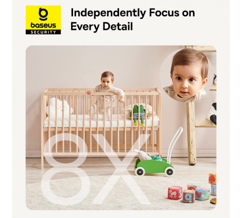 IP-камера відеоспостереження Baseus Security P1 Indoor Camera 3K White EU (S0TV012132)