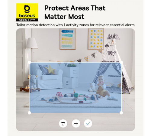 IP-камера відеоспостереження Baseus Security P1 Indoor Camera 3K White EU (S0TV012132)