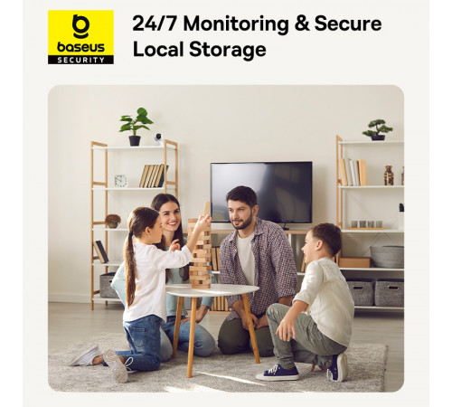 IP-камера відеоспостереження Baseus Security P1 Indoor Camera 3K White EU (S0TV012132)