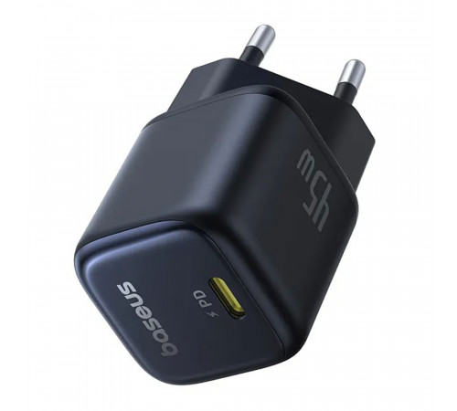 Мережевий зарядний пристрій Baseus PicoGo GaN Fast Charger 1C 45W EU Cosmic Black (P10176800123-00)