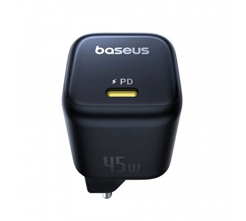 Мережевий зарядний пристрій Baseus PicoGo GaN Fast Charger 1C 45W EU Cosmic Black (P10176800123-00)