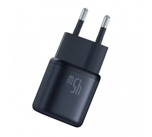 Мережевий зарядний пристрій Baseus PicoGo GaN Fast Charger 1C 45W EU Cosmic Black (P10176800123-00)