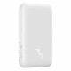Зовнішній акумулятор Baseus Magnetic Mini Air Wireless Fast Charge Power Bank 6000mAh 20W Stellar White（With Simple Series Charging Cable Type-C to (P10059002223-00)