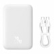 Зовнішній акумулятор Baseus Magnetic Mini Air Wireless Fast Charge Power Bank 6000mAh 20W Stellar White（With Simple Series Charging Cable Type-C to (P10059002223-00)