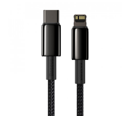 Кабель Baseus Tungsten Gold Fast Charging Data Cable Type-C to iP PD 20W 2m Black (CATLWJ-A01)