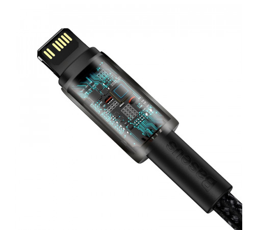 Кабель Baseus Tungsten Gold Fast Charging Data Cable Type-C to iP PD 20W 2m Black (CATLWJ-A01)